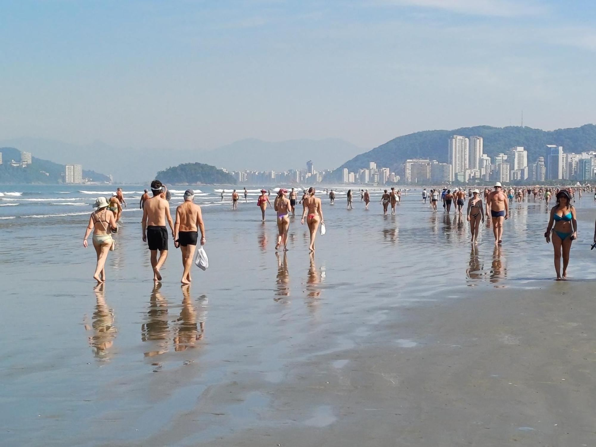 Kitnet Simples Na Ponta Da Praia ,Santos, A Uma Quadra Da Praia, Proximo Ao Aquario Exteriör bild